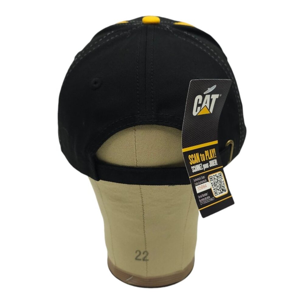Caterpillar CAT Reman Embroidered Logo Tuck Strap Cap Trucker Baseball Hat NEW - Picture 4 of 13